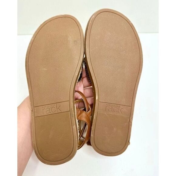 Nordstrom Rack Snakeskin Ankle Strap Espadrille Sandals Size 4 - Picture 6 of 6